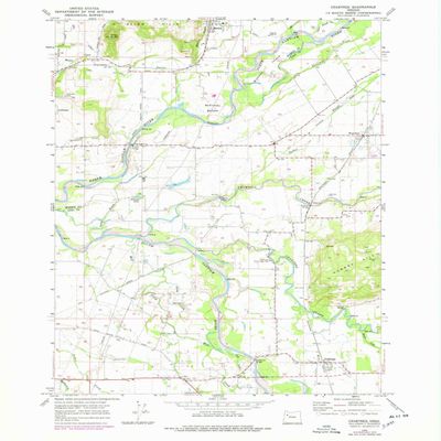 YellowMaps Crabtree OR topo map, 1:24000 Scale, 7.5 X 7.5 Minute, Historical, 1970, Updated 1978, 26.9 x 22 in - Tyvek
