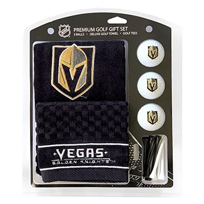 NHL Vegas Golden Knights Golf Gift Set with Towel, Team Color, One Size