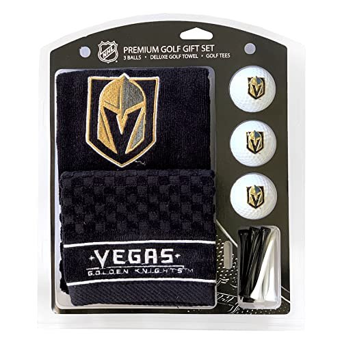 NHL Vegas Golden Knights Golf Gift Set with Towel, Team Color, One Size