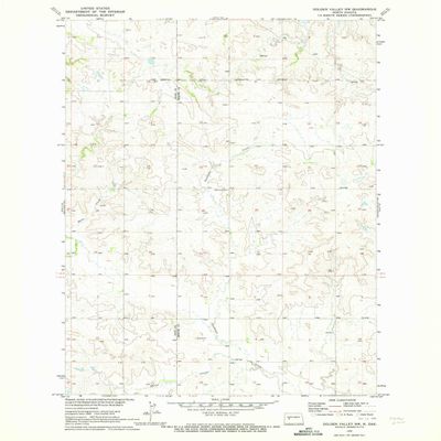 YellowMaps Golden Valley NW ND topo map, 1:24000 Scale, 7.5 X 7.5 Minute, Historical, 1970, Updated 1973, 26.8 x 21.9 in - Tyvek