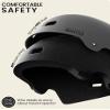 OutdoorMaster Skateboard Cycling Helmet - Two Removable Liners Ventilation Multi-Sport Scooter Roller Skate Inline Skating for Kids, Youth & Adults - S - Grey view 2