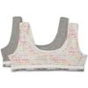 Calvin Klein Kids Girls' Modern Cotton Bralette 2-Pack, Grey/Ck Multicolor, Small view 1