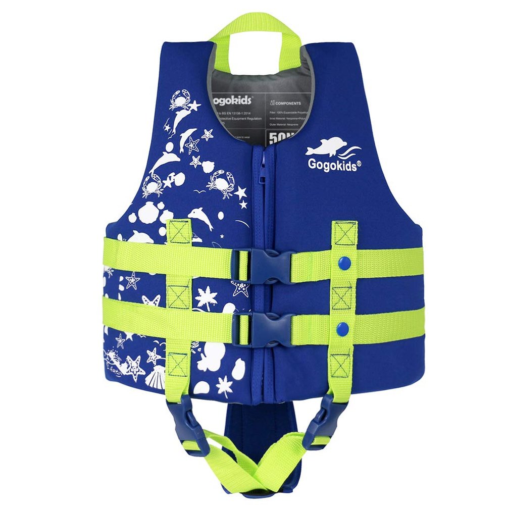 Gogokids Toddler Swim Vest, Kids Floaties  Boys & Girls Buoyancy Jacket for Pool & Beach, Fits 2-8 Years / 22-60 lbs