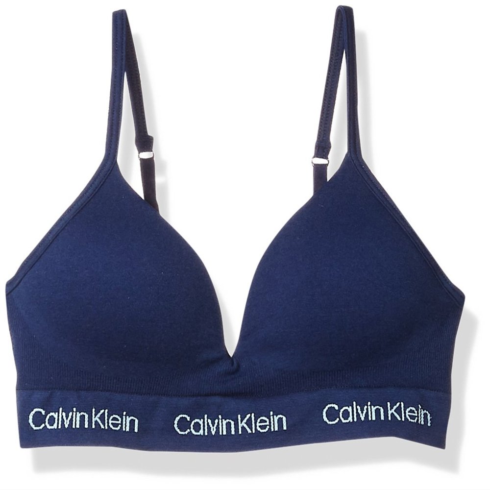 Calvin Klein Girls' Seamless Hybrid Bra, Symphony, Large