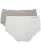 Calvin Klein Kids Girls' Seamless Hipster Underwear 2-pack, Classic White/Heather Grey, X-Large view 2