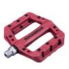 RockBros Lightweight Mountain Bike Pedals Nylon Fiber Bicycle Platform Pedals for BMX MTB 9/16" Red view 1