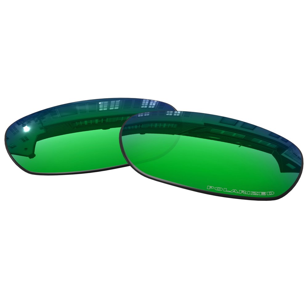 OOWLIT Replacement Lenses Compatible with Oakley Ten X OO9128 Sunglass Emerald Polarized