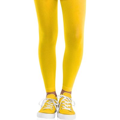 Amscan 395705.09 Child Costume Footless Tights - Yellow - M/L