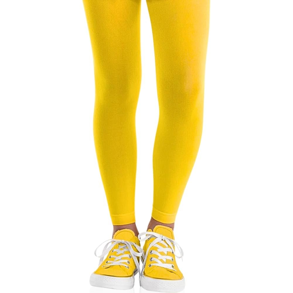 Amscan 395705.09 Child Costume Footless Tights - Yellow - M/L