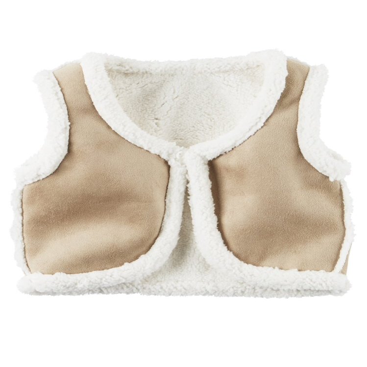 Carter's Toddler Girls Fleece Lined Faux-Suede Vest, Tan (2 Toddler)