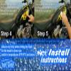 12 Piece Flame Set for Harley Sportster Tank and fenders - UV Protected - Colors: Yellow, Green (Lemon Clean Green) view 3