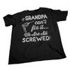 If Grandpa Can't Fix It We are All Screwed - Funny Grandpa Shirt for Men - Navy-2X view 4