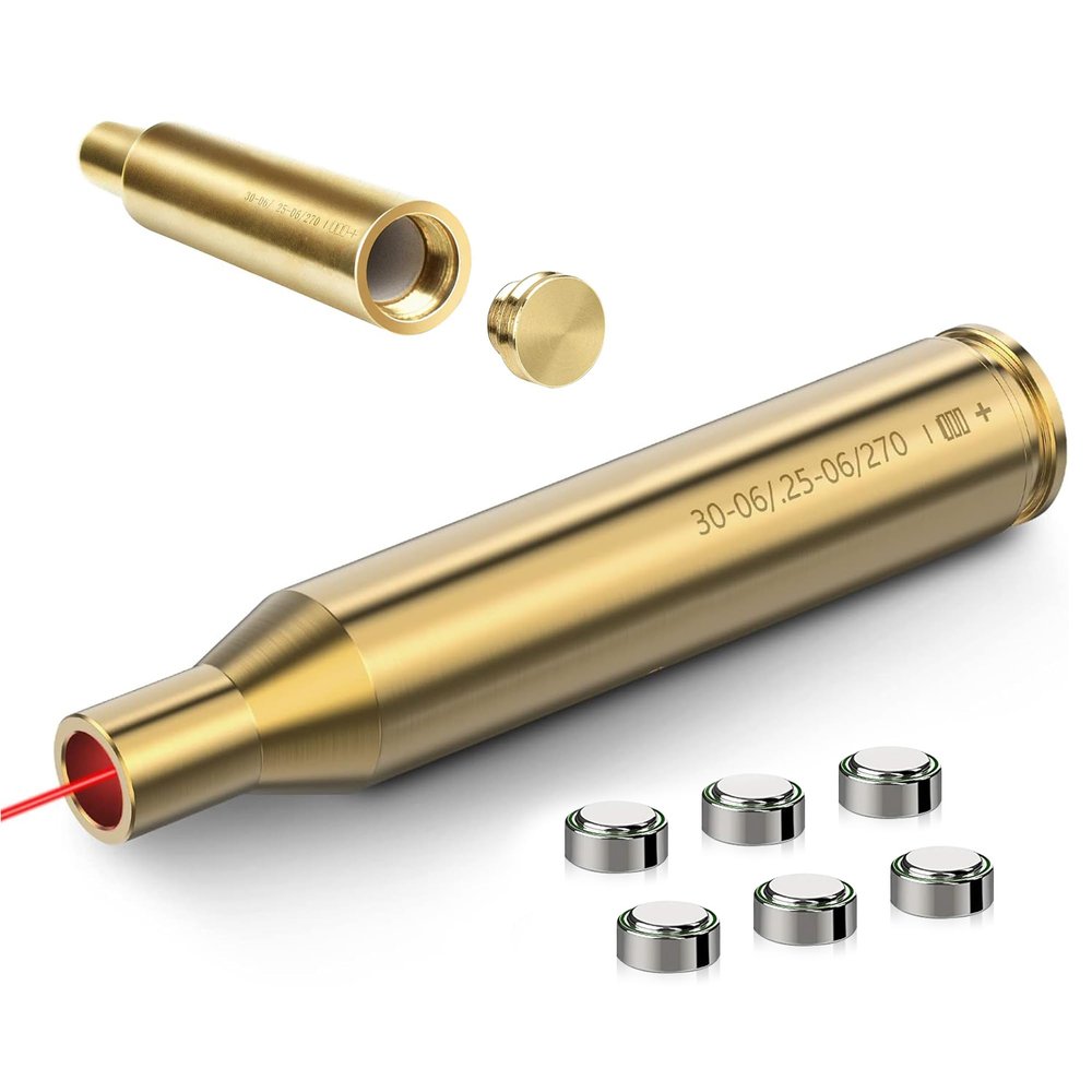 360 Tactical 30-06 25-06 and 270 Cartridge Laser Bore Sighter .270 Red Laser Sight Hunt Sight 