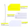 5Pack Silicone Luggage Tag with Name ID Card Perfect to Quickly Spot Luggage Suitcase by Ovener (Yellow) view 3