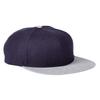 Big Accessories Flat Bill Sport Cap OS NAVY/ HTHR GRAY view 1