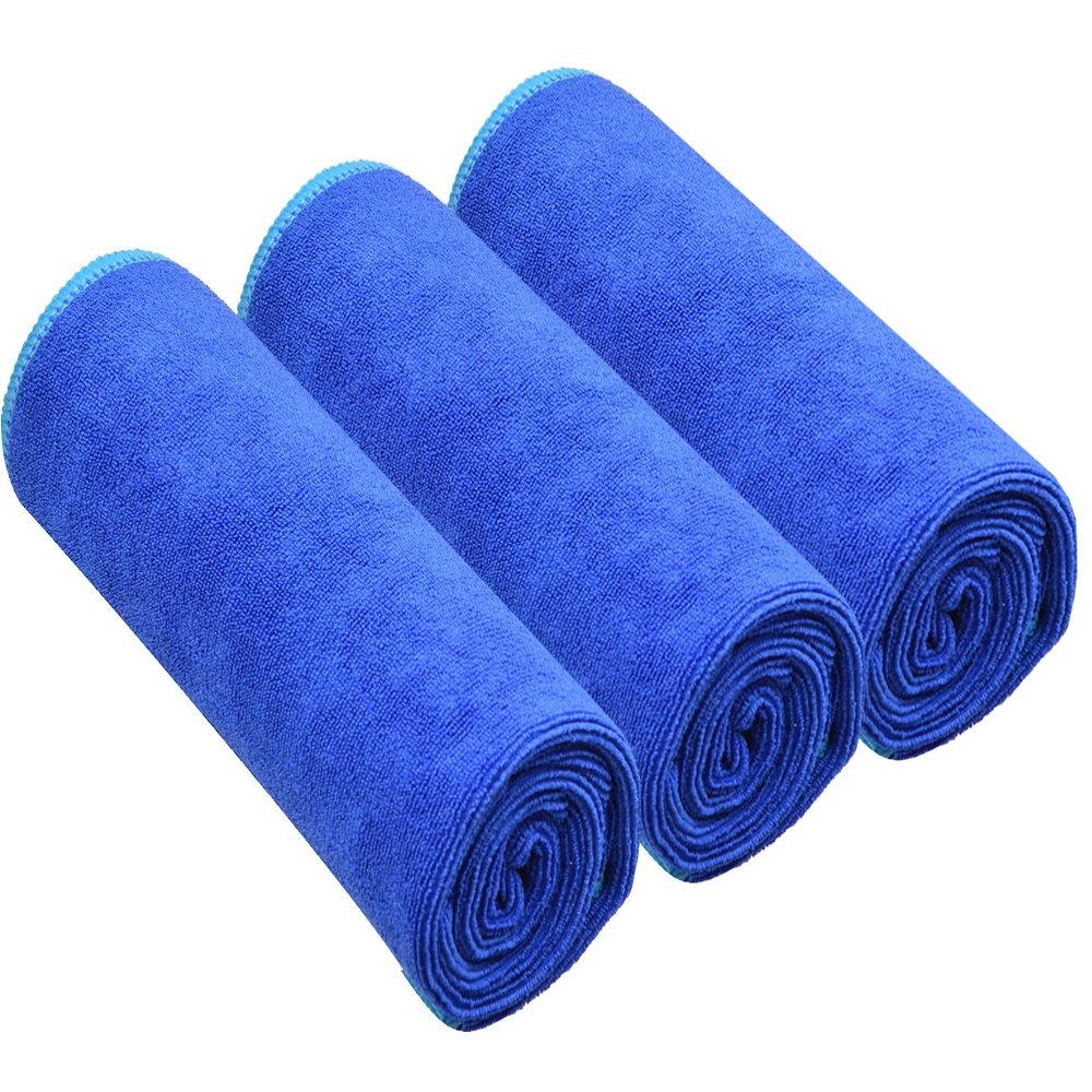 SINLAND Microfiber Gym Towels Super Absorbent Compact Travel Workout Towel Quick Dry Camping Sweat Towel for Sports Beach Swimming Backpacking Hiking and Yoga Men Women 16 Inch X 32 Inch