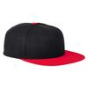 Big Accessories Flat Bill Sport Cap OS BLACK/ RED view 1