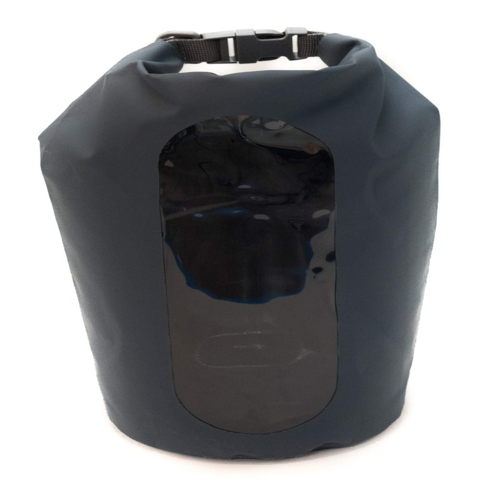 Nod products 10 Liter Charcoal Fully Waterproof Lightweight Floating Dry Bag with Clear View Panel for Beach, Travel & Gifts