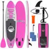 SereneLife Inflatable Stand Up Paddle Board - Wide Stable Design, Non-Slip Deck for Adults & Youth with Premium Paddle Board Accessories: Carry Bag, Dual Action Pump, Paddle, Ankle Leash - 10'6" view 1