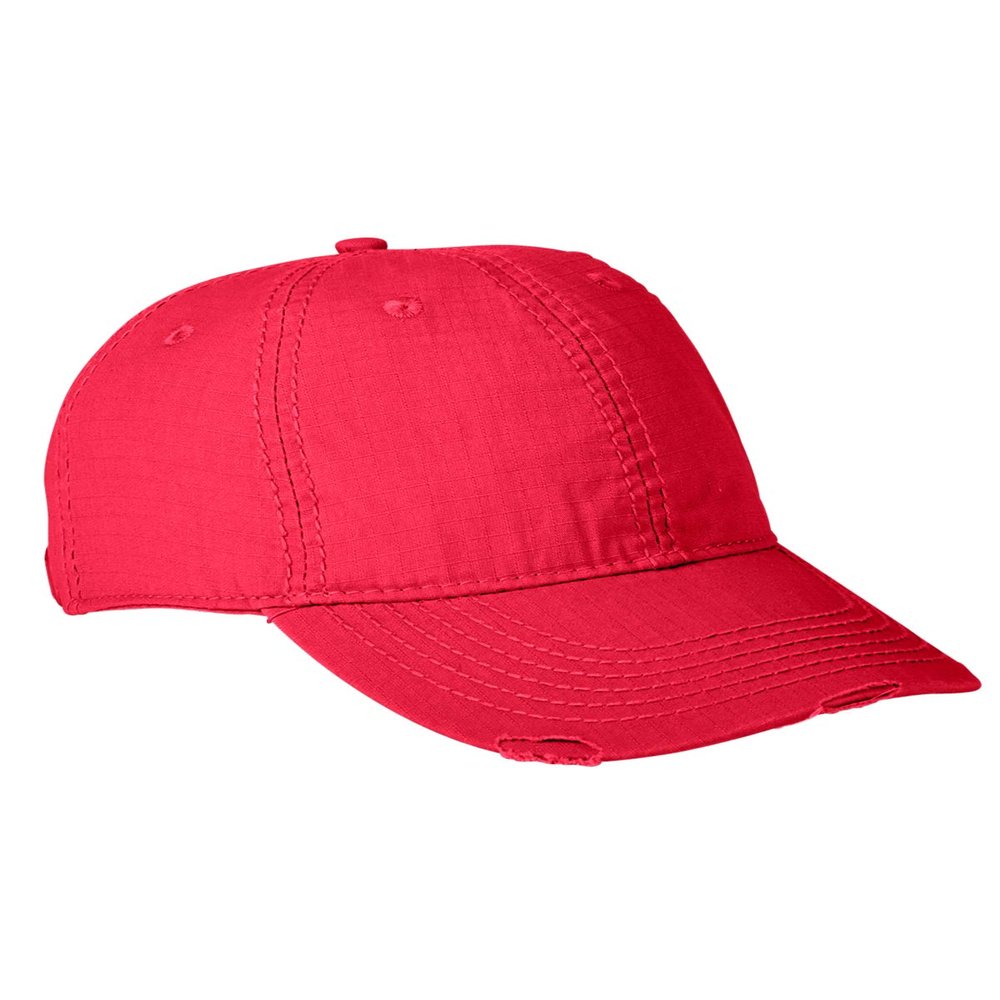 Adams Distressed Image Maker Cap OS RED