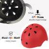 Kids Bike Helmet, Adjustable and Multi-Sport, from Toddler to Youth, 3 Sizes (Red) view 2