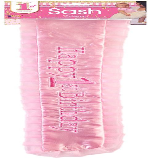 Forum Novelties 79994 First Birthday Girl Sash, Multi, One Size