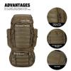 Mardingtop 60L Military Internal Frame Backpack for Hiking,Camping,Hunting,Rucksack Backpack with Rain Cover view 3