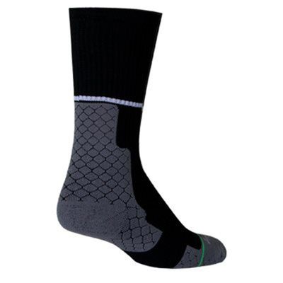 SockGuy Black Top Padded Lacrosse Padded Socks S/M