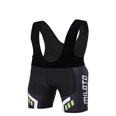 Uriah Men's Cycling Bib Shorts Black 3D Coolmax Gel Padded Transformation Size 4XL(CN)