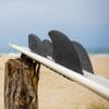 Surf Squared Large Quad Fin Set (4 Fins) - Solid Fiberglass - Ride as Twin or Quad - Performance Surfboard Fins Compatible with Futures Single Tab Surfboards view 2