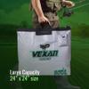 Vexan Aerated Tournament Weigh In Bag for Bass Fishing - Heavy Duty 24"x24" Bubble Fish Bag for Live Fish w/Built-In Aerator System - Waterproof, Zippered, Padded Handles, Triple-Welded Seams view 4