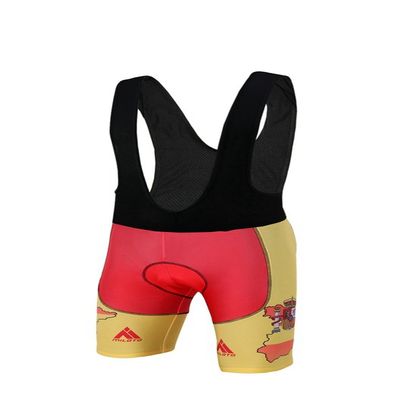 Uriah Men's Cycling Bib Shorts Black 3D Coolmax Gel Padded Spain Style Size L(CN)