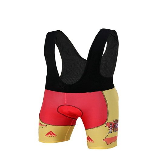 Uriah Men's Cycling Bib Shorts Black 3D Coolmax Gel Padded Spain Style Size L(CN)