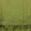 NYFASHION101 Women's Sheer Metallic Braided Tassel Ends Scarf Shawl Wrap, Olive view 3