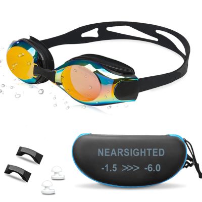 AIKOTOO No Leaking Shortsighted Swim Goggles