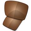 SAUCER Premium Replacement Lenses for Oakley Eyepatch 1 | 2 OO9136 Sunglasses High Definition - Amber Brown Polarized view 1