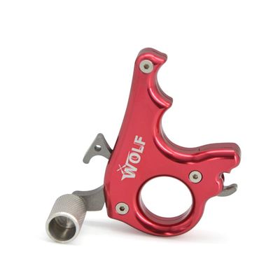 ZSHJGJR Archery Bow Release Aids 3 Fingers for Compound Bow Thumb Release Trigger Compound Bow Accessories (red)