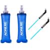 AONIJIE 2 Pcs Sports Collapsible Water Bottle BPA Free - TPU Soft Drink Water Kettle Foldable Flask for Hiking Bicycling Running Climbing view 1