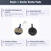 Bike Brake Pads Resin for Avid BB5 (Ball Bearing 5) Promax DC-710, 720, 913, DSK-717R, 717, 300, 300R. The Bicycle Replacement Part for Brakes for high Braking Power Quiet. view 2