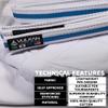Vulkan Fight Company Brazilian Jiu Jitsu, BJJ Belt for Martial Arts Sports, White/Blue, A0 view 3
