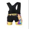 Uriah Men's Cycling Bib Shorts Black 3D Coolmax Gel Padded Rainbow City Size 5XL(CN) view 2
