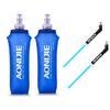 AONIJIE 2 Pcs Sports Collapsible Water Bottle BPA Free - TPU Soft Drink Water Kettle Foldable Flask for Hiking Bicycling Running Climbing view 1