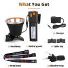 High Power Rechargeable Coon Hunting Lights  Super Bright LED Waterproof Headlamp, Adjustable Beam Head Flashlight for Hunting, Fishing, Camping, Hiking, Outdoor Activities & Emergency Use view 4