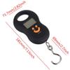 Gosono Pocket Portable 50kg/10g LCD Digital Scale Electronic Hand Held Hook Belt Luggage Hanging Scale Backlight Balance Weigting Random Color view 4