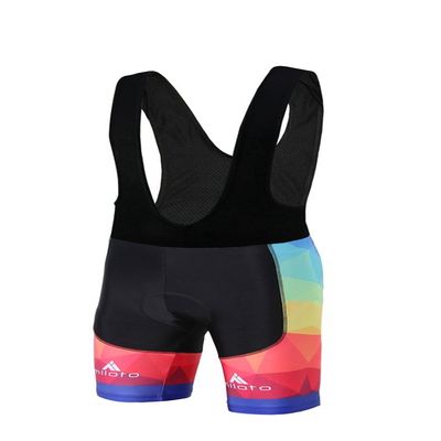 Uriah Men's Cycling Bib Shorts Black 3D Coolmax Gel Padded Triangle Blocks Size L(CN)