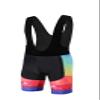 Uriah Men's Cycling Bib Shorts Black 3D Coolmax Gel Padded Triangle Blocks Size L(CN) view 1