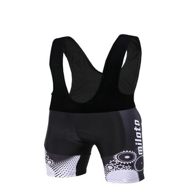 Uriah Men's Cycling Bib Shorts Black 3D Coolmax Gel Padded Running Gear Size 5XL(CN)