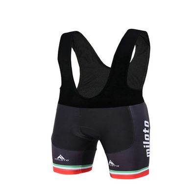 Uriah Men's Cycling Bib Shorts Black 3D Coolmax Gel Padded Italy Style Size XXL(CN)