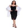 Baoqiya Women's Shawls and Wraps for Evening Dress Chiffon Shawl Soft Elegant Silky Pashmina Wedding Bridal Scarf(Ivory, 79"19") view 3