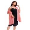 Baoqiya Women's Shawls and Wraps for Evening Dress Chiffon Shawl Soft Elegant Silky Pashmina Wedding Bridal Scarf(Coral, 79"19") view 3
